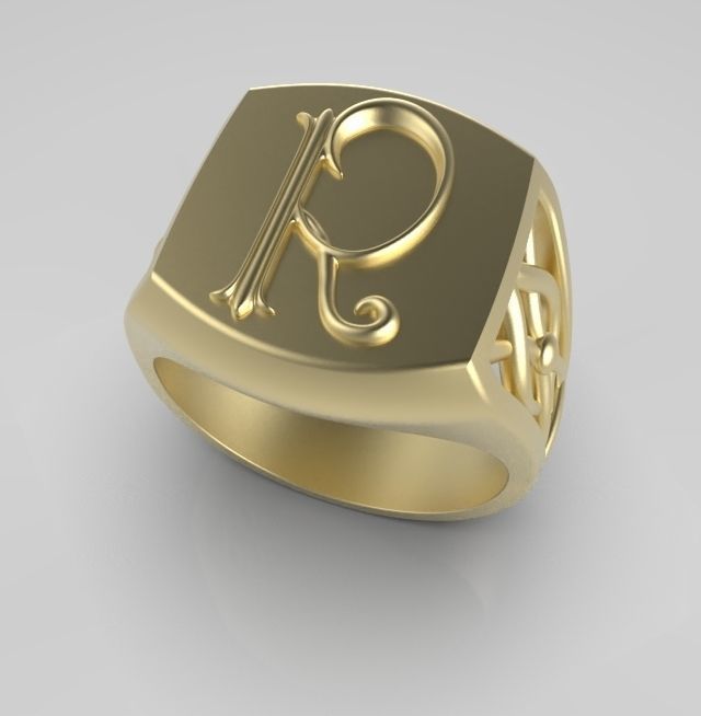 Alphabet Latin R 3D print model_6