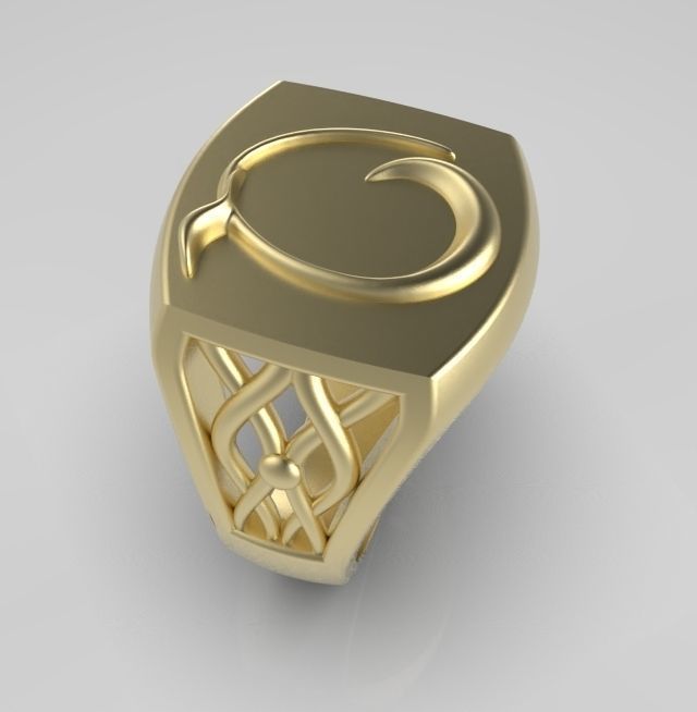 Alphabet Latin Q 3D print model_8