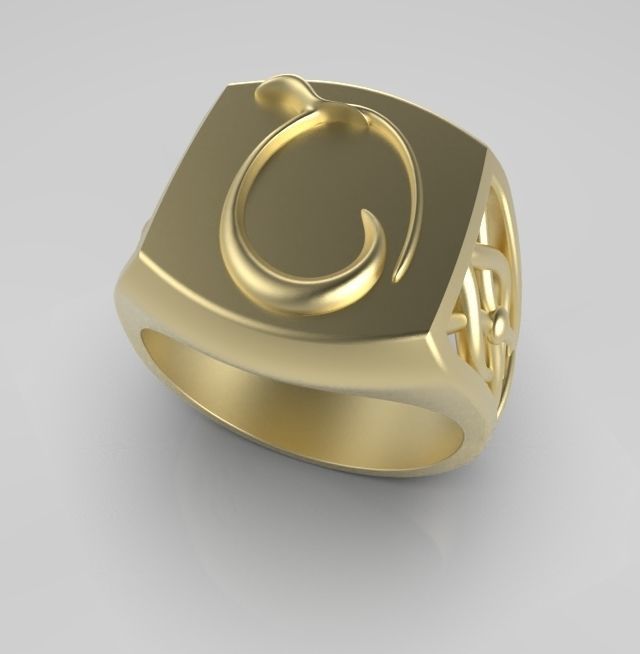 Alphabet Latin Q 3D print model_3