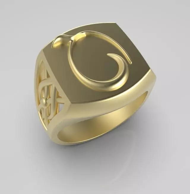 Alphabet Latin Q 3D print model_0