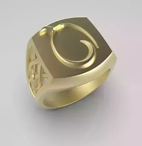 Alphabet Latin Q 3D print model