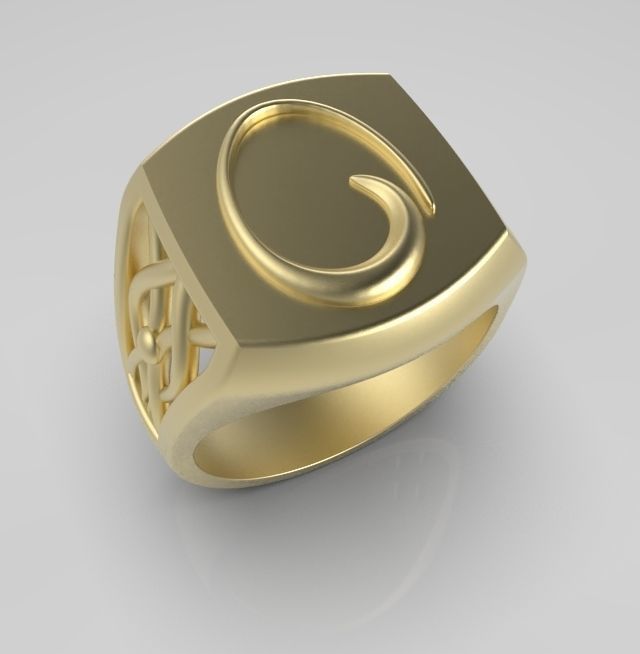 Alphabet Latin O 3D print model_2