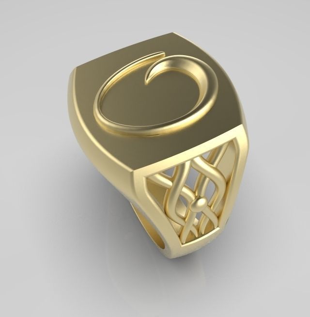 Alphabet Latin O 3D print model_7