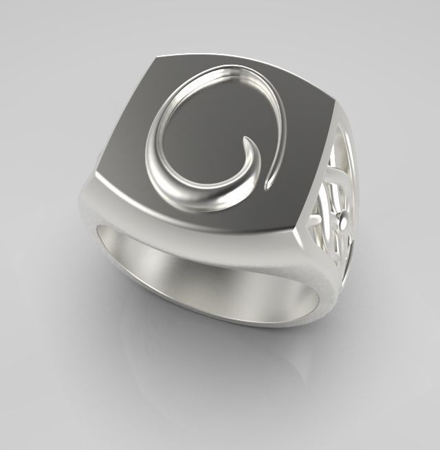 Alphabet Latin O 3D print model_10