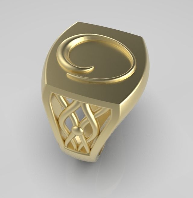 Alphabet Latin O 3D print model_5