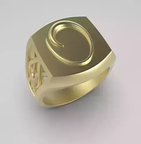 Alphabet Latin O 3D print model