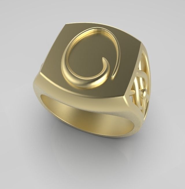 Alphabet Latin O 3D print model_3