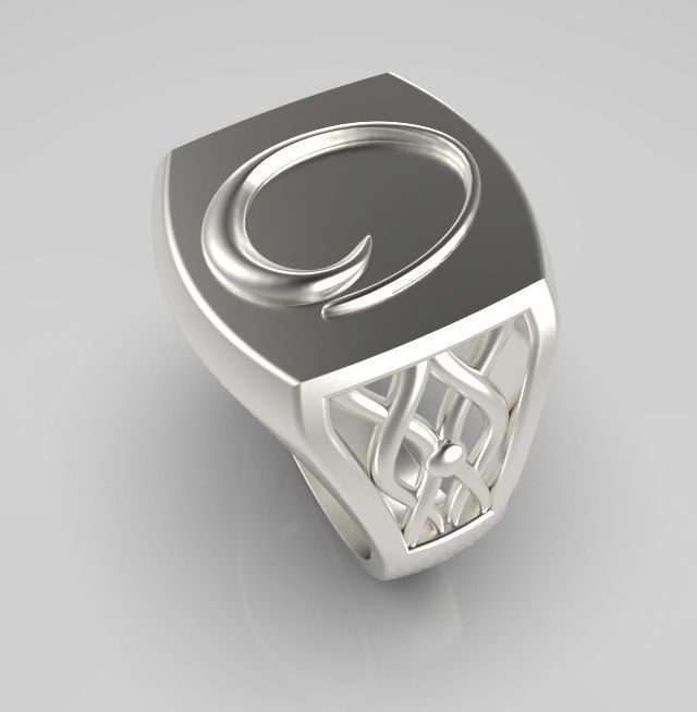 Alphabet Latin O 3D print model_11