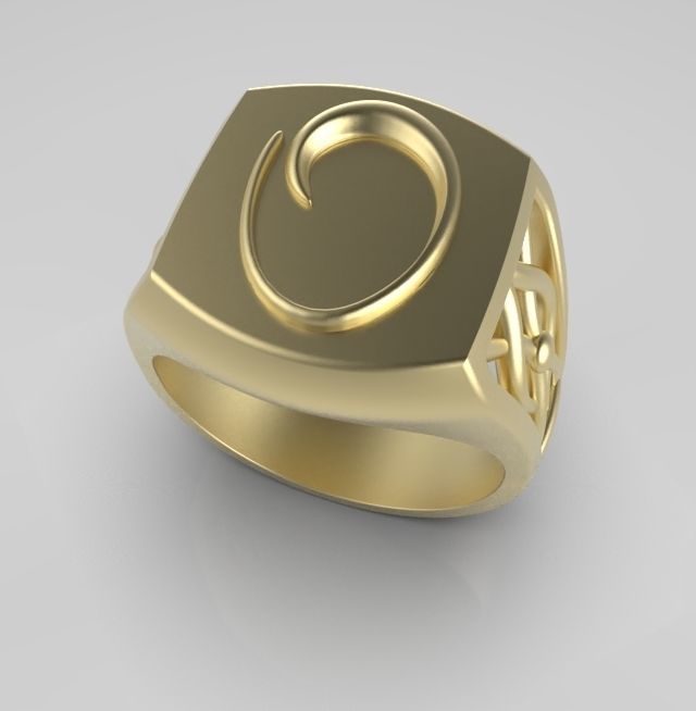 Alphabet Latin O 3D print model_6