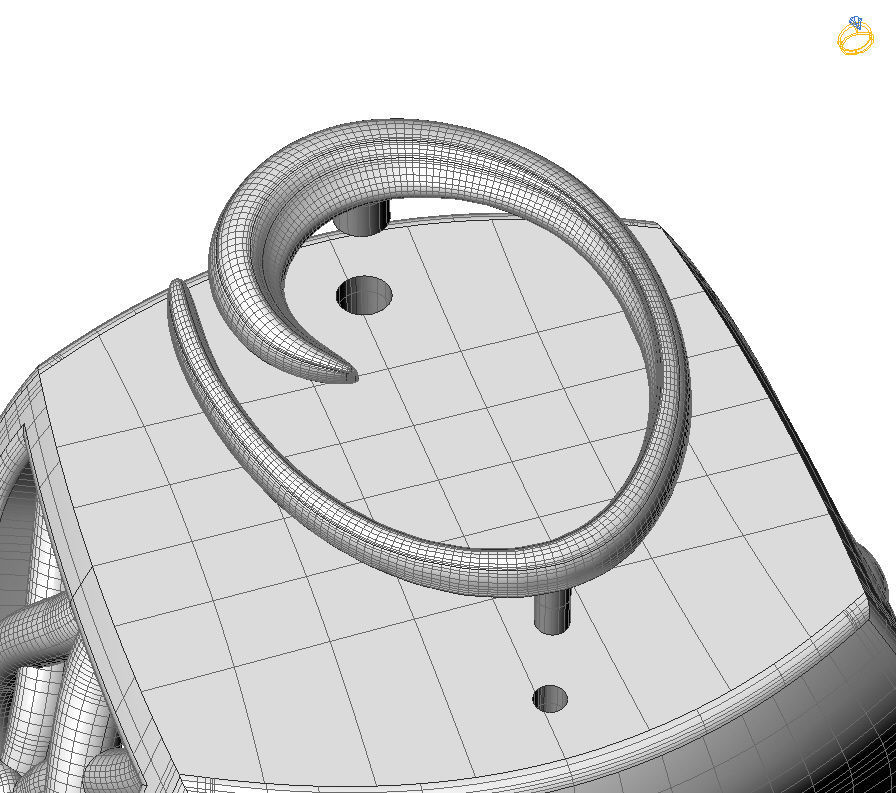 Alphabet Latin O 3D print model_1