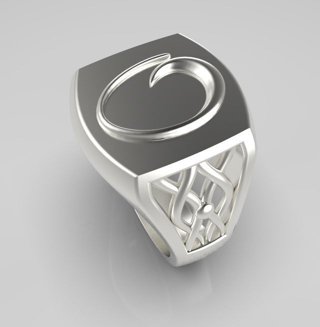 Alphabet Latin O 3D print model_15