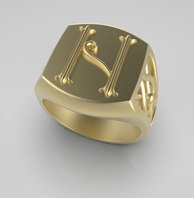 Alphabet Latin N 3D print model_3