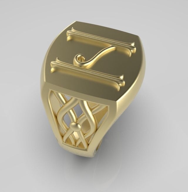 Alphabet Latin N 3D print model_8