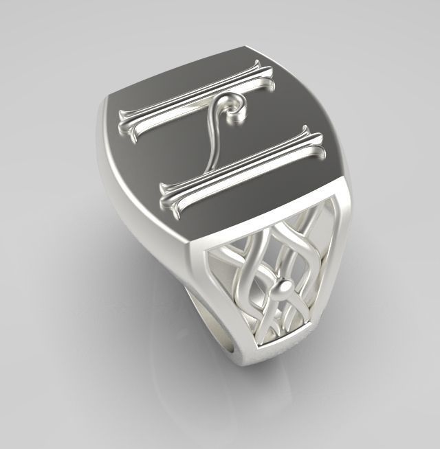 Alphabet Latin N 3D print model_11