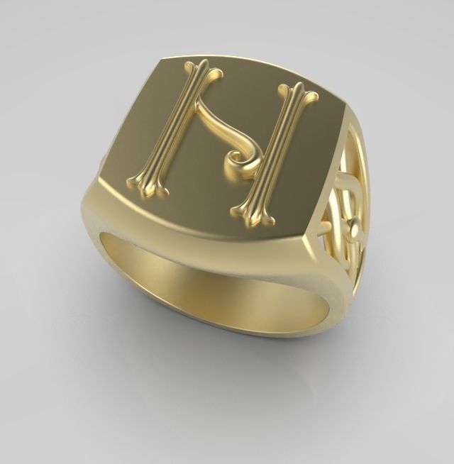 Alphabet Latin N 3D print model_6