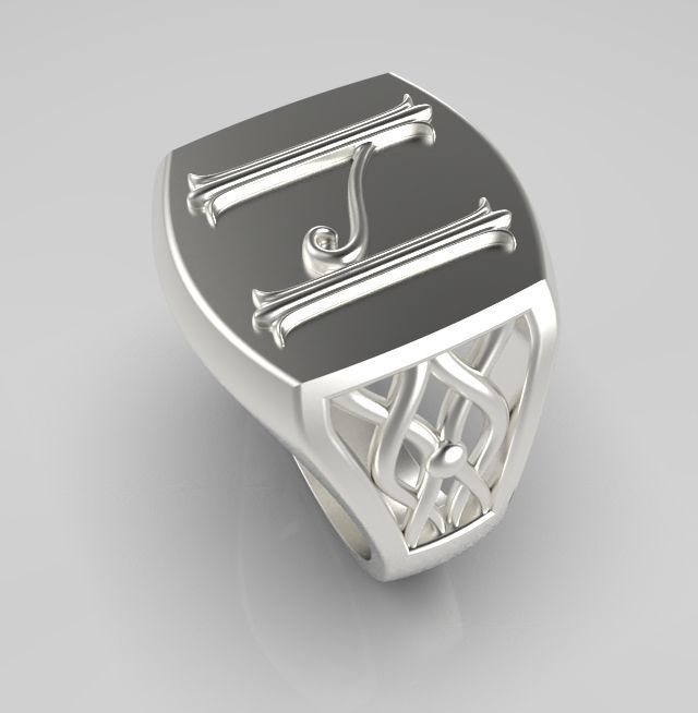 Alphabet Latin N 3D print model_15