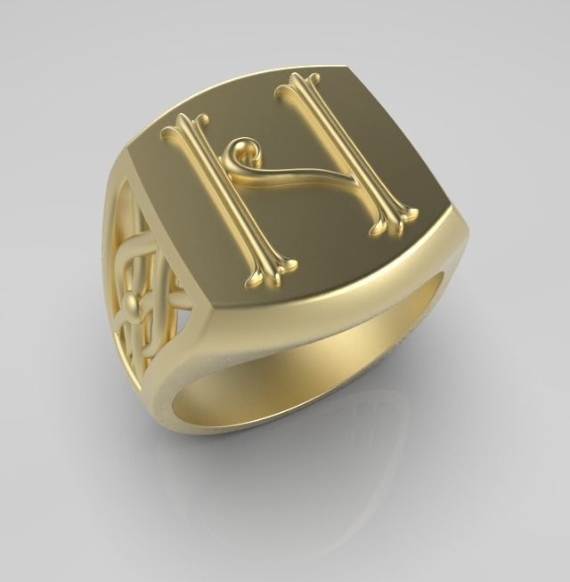 Alphabet Latin N 3D print model_2