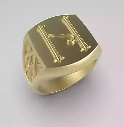Alphabet Latin N 3D print model