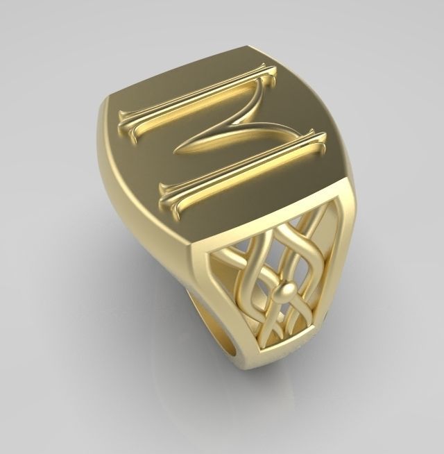 Alphabet Latin M 3D print model_7