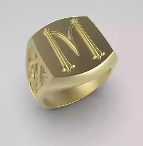 Alphabet Latin M 3D print model