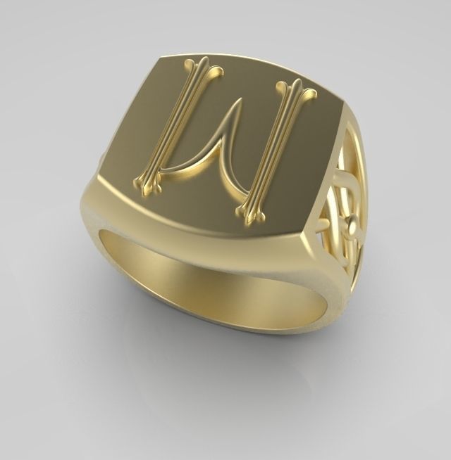 Alphabet Latin M 3D print model_3