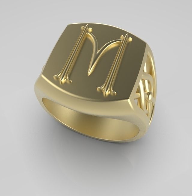 Alphabet Latin M 3D print model_6