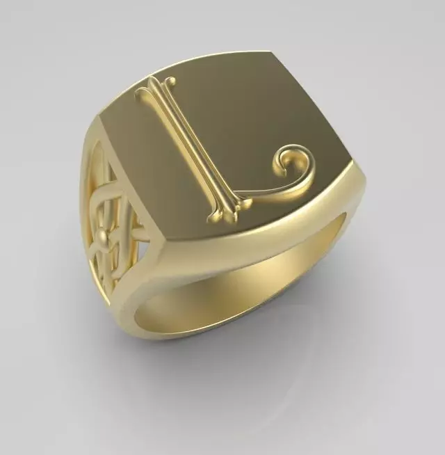 Alphabet Latin L 3D print model_0