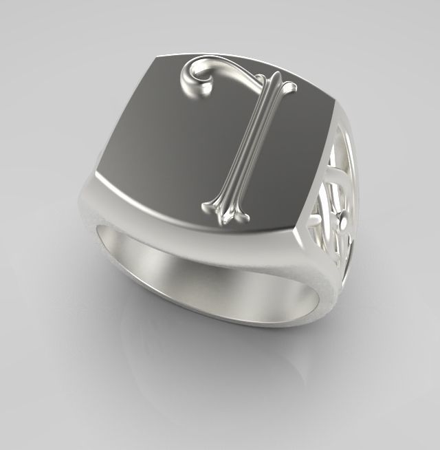 Alphabet Latin L 3D print model_10