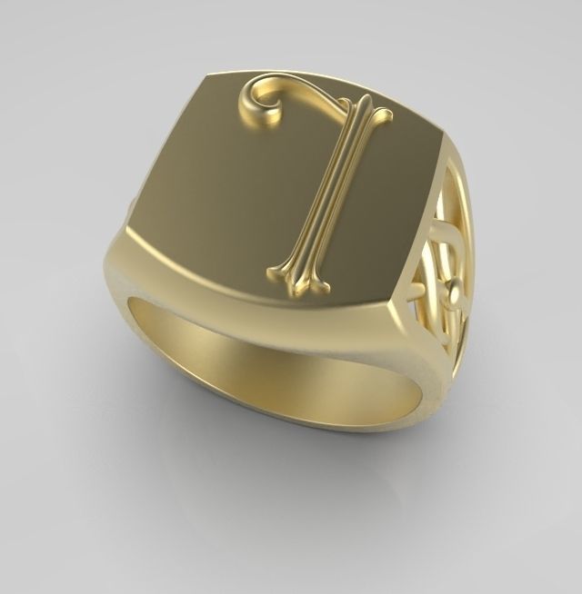 Alphabet Latin L 3D print model_3