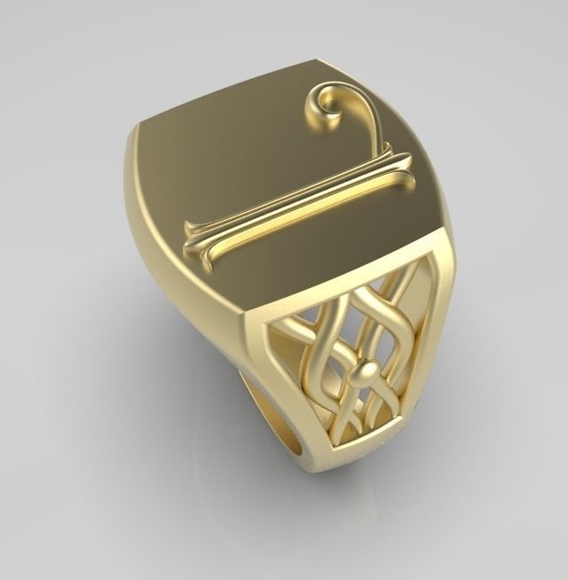 Alphabet Latin L 3D print model_4