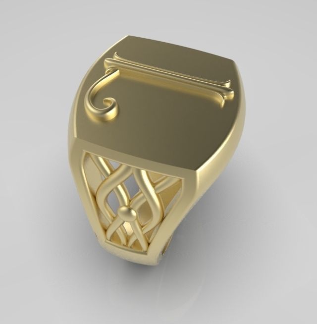 Alphabet Latin L 3D print model_8