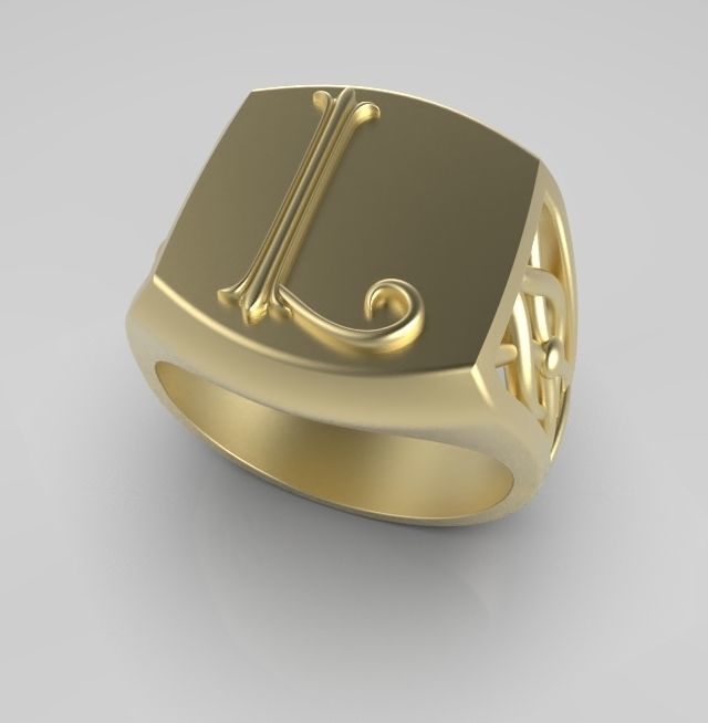 Alphabet Latin L 3D print model_6