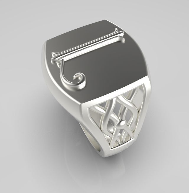 Alphabet Latin L 3D print model_15