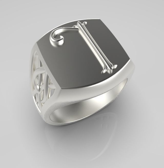 Alphabet Latin L 3D print model_9