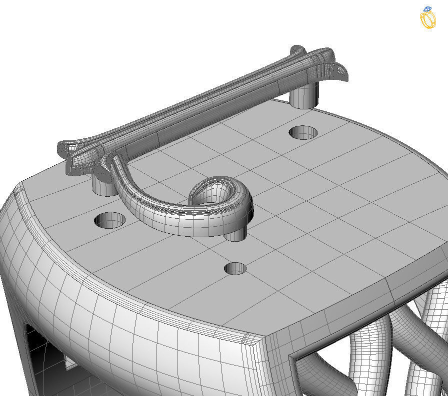 Alphabet Latin L 3D print model_1