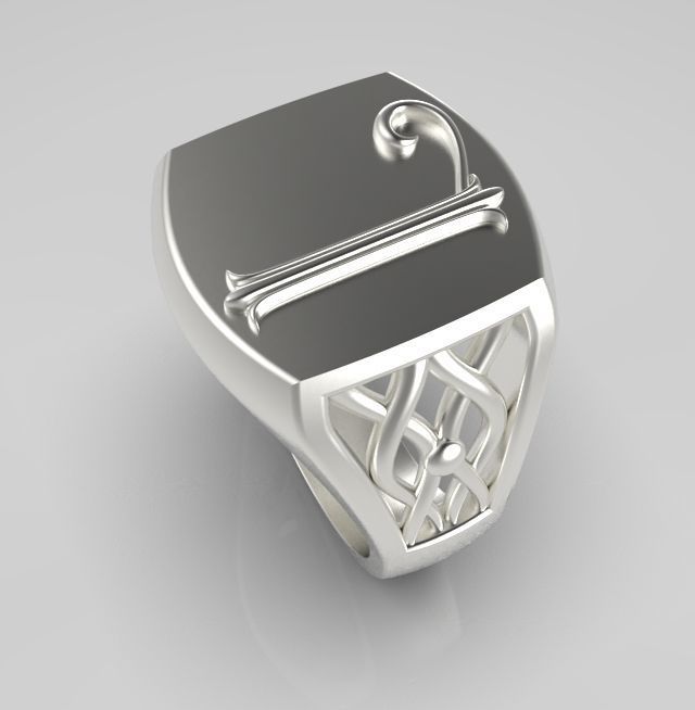 Alphabet Latin L 3D print model_11