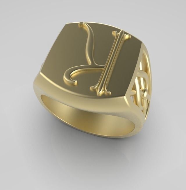 Alphabet Latin K 3D print model_3