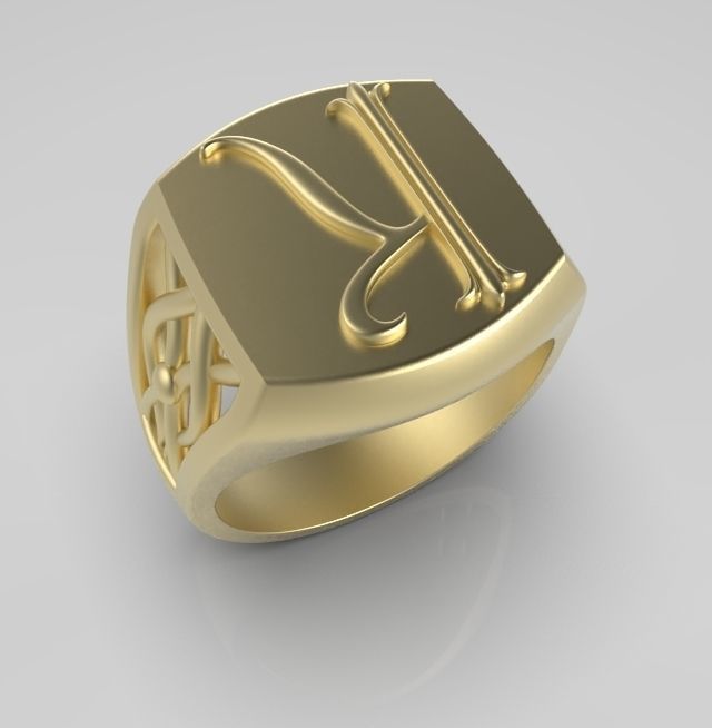 Alphabet Latin K 3D print model_2