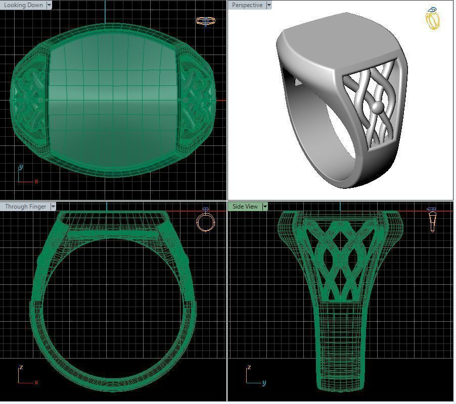 Alphabet Latin K 3D print model_29