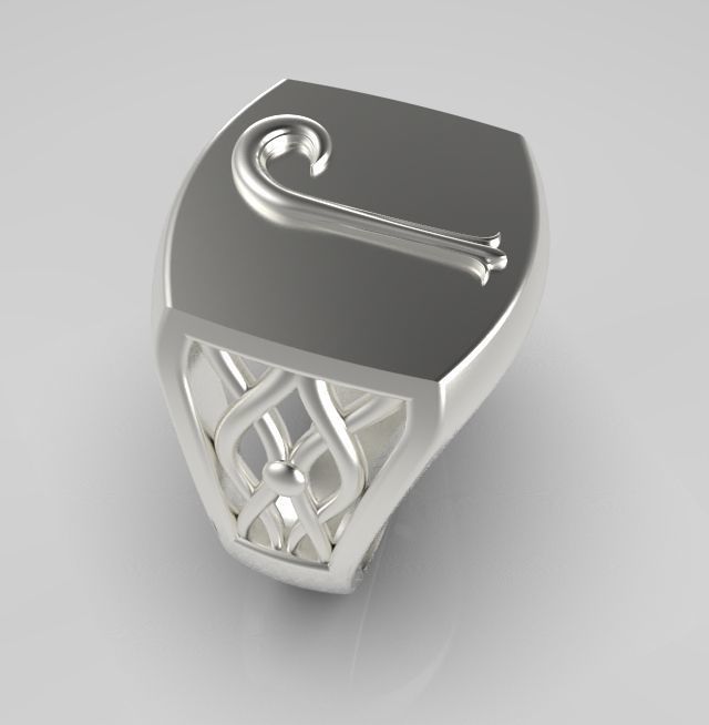 Alphabet Latin J 3D print model_16