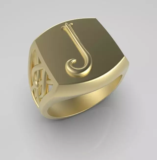 Alphabet Latin J 3D print model_0