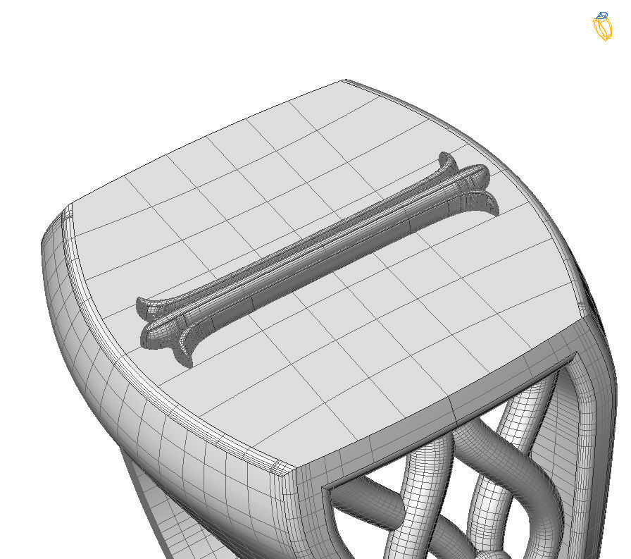 Alphabet Latin I 3D print model_31