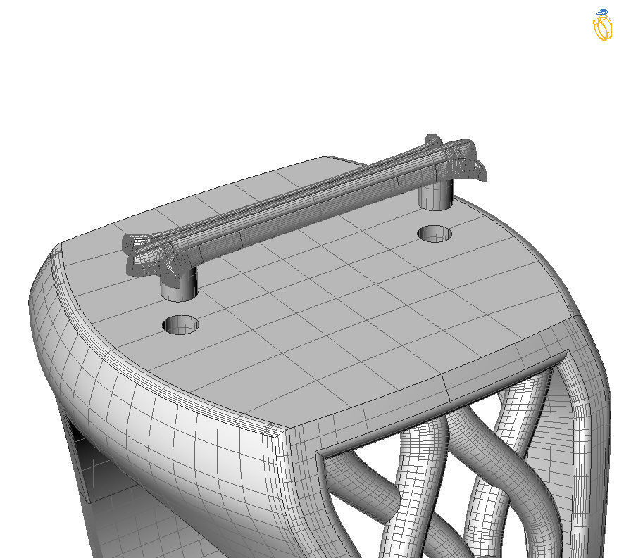 Alphabet Latin I 3D print model_1