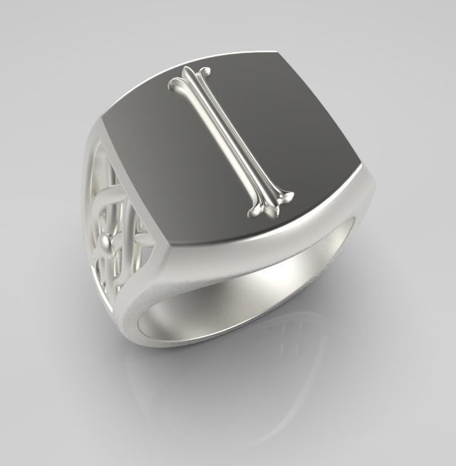 Alphabet Latin I 3D print model_13