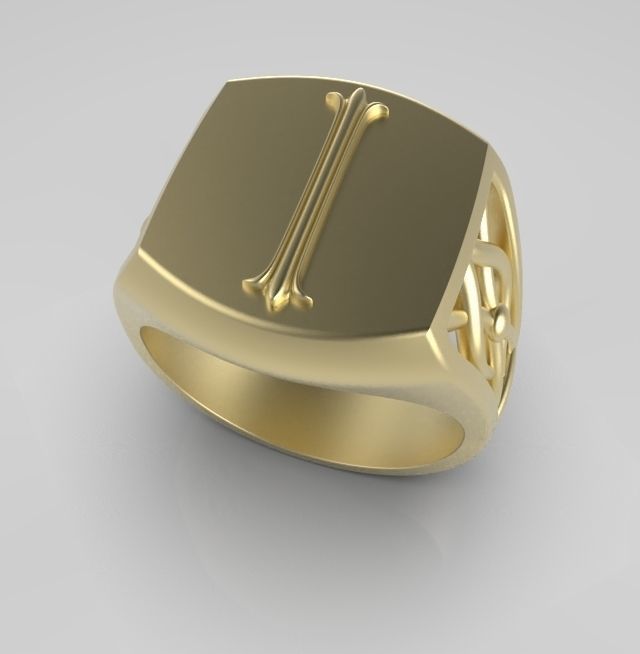 Alphabet Latin I 3D print model_2