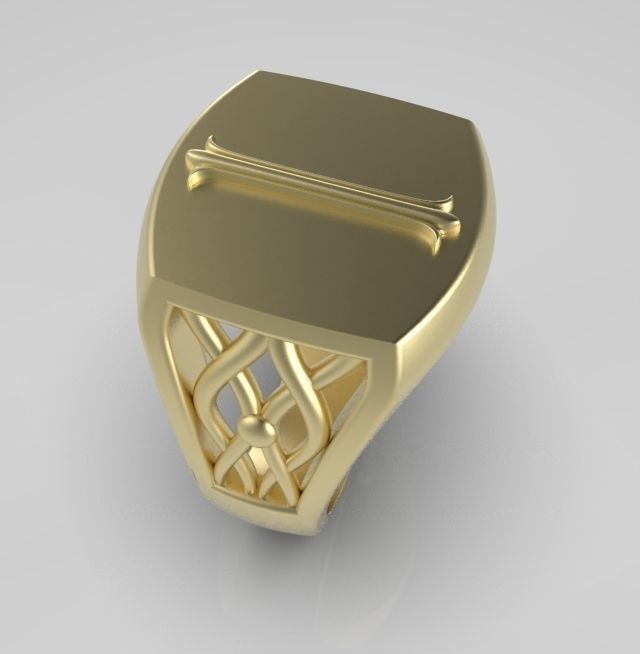 Alphabet Latin I 3D print model_4