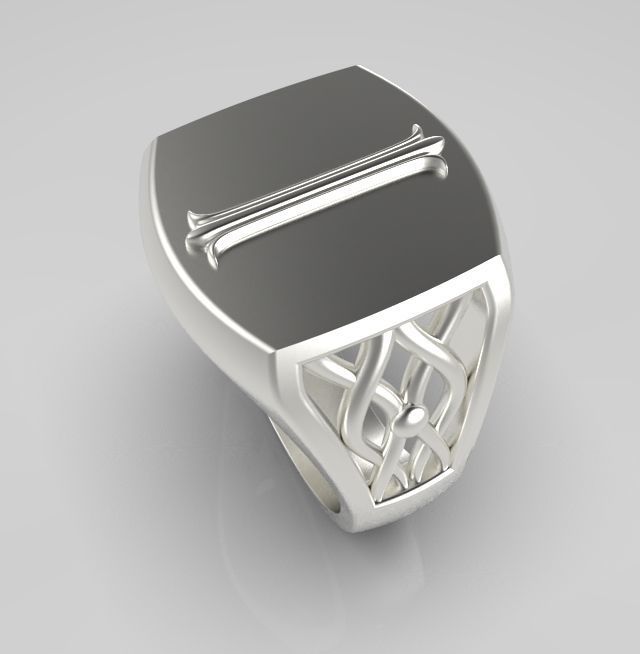 Alphabet Latin I 3D print model_11