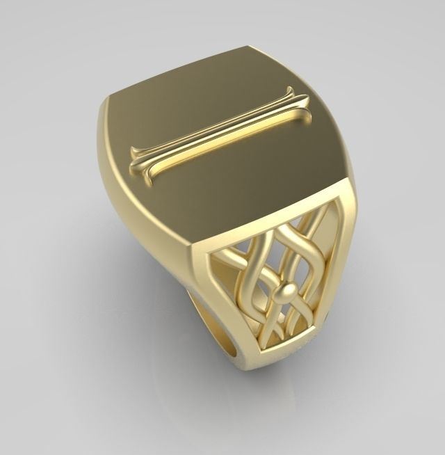 Alphabet Latin I 3D print model_7