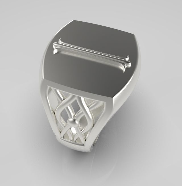 Alphabet Latin I 3D print model_16