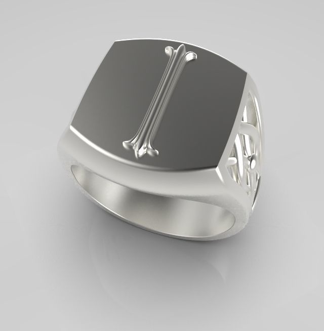 Alphabet Latin I 3D print model_14